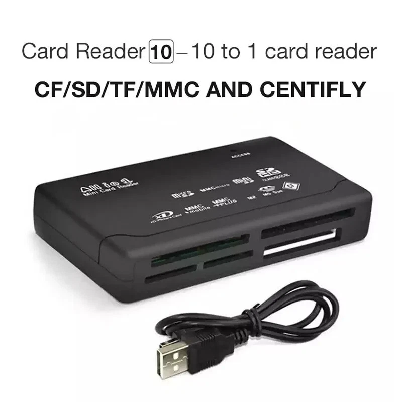 ALL-IN-ONE Kartenleser Speicherkarten USB Kartenlesegerät CF/SD/xD/MS/SDHC NEU - Bild 3 von 4