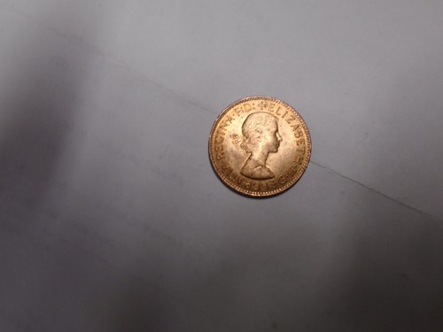 1967 British Half 1/2 Penny Warship Coin - Picture 2 of 2