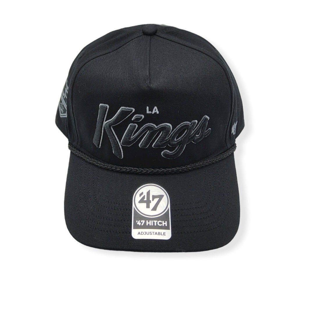 '47 Los Angeles Kings Hitch Crosstown Script Black Adjustable