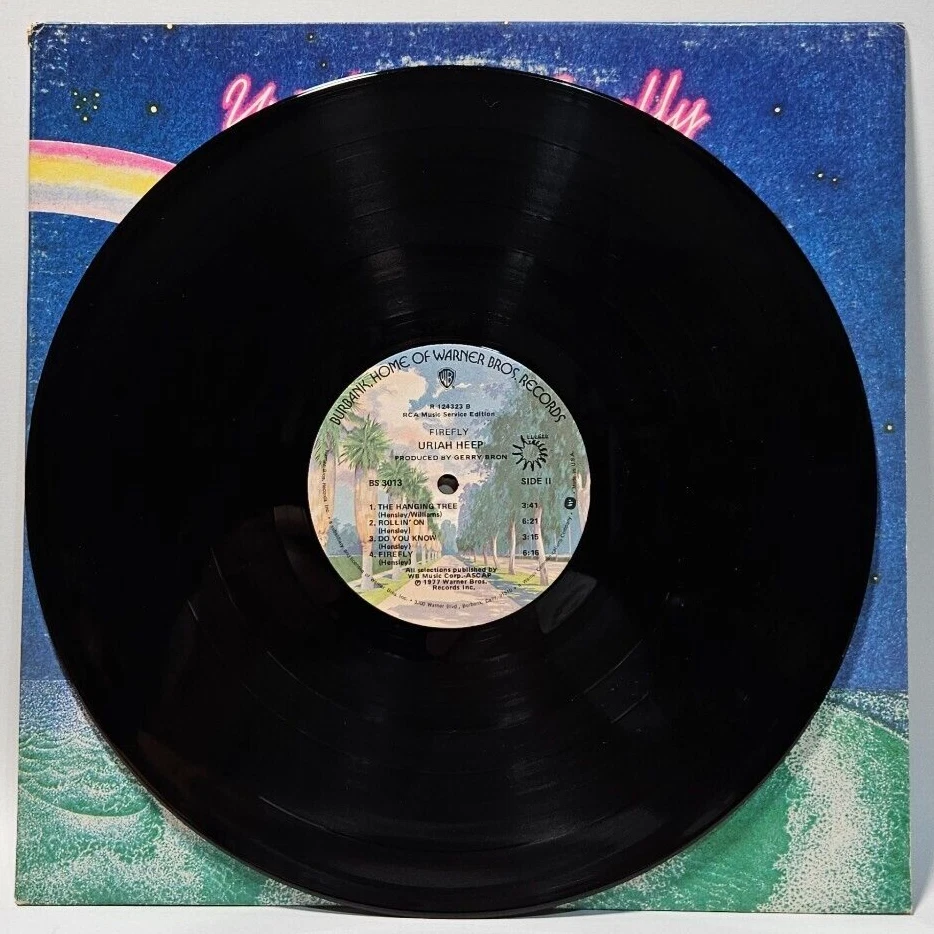 Uriah Heep - Firefly - WB Bronze BS 3013 1977 RCA MUSIC ED EX - Ultrasonic Cln - Image 3 of 4