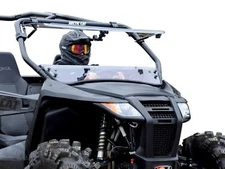 SuperATV Scratch Resistant Flip Windshield for Arctic Cat Wildcat Trail Sport
