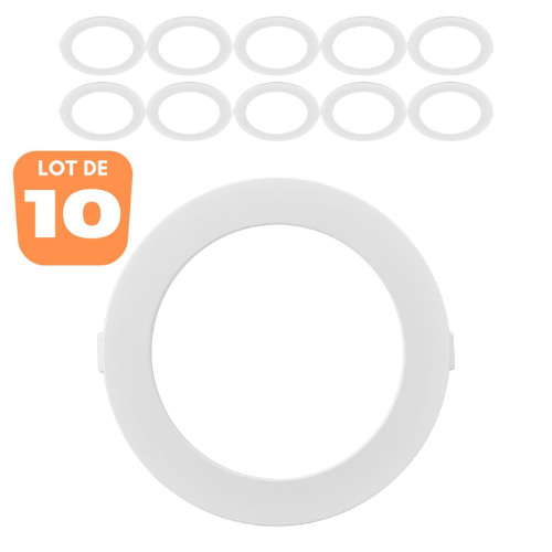 Dalles LED rondes 9W 3000K luminaire encastrable extra plat IP40