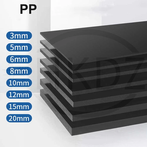 PP Kunststoff Platte Polypropylen Hartplatte 1-60mm Platte Zuschnitt Schwarz - Bild 3 von 90