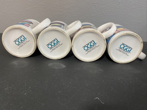 Tazas/tazas de comedor Art Deco vintage HOY, juego de 4 - Imagen 4 de 10