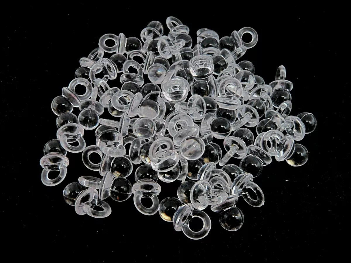 20mm Clear Transparent Acrylic Smooth Dummies Pendant Plastic Dummy Charms ML