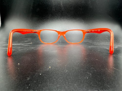 Boys Youth Ray-Ban Eyeglasses Kids RB 1555 Full Frame Square Plastic Blue Orange - Picture 4 of 9