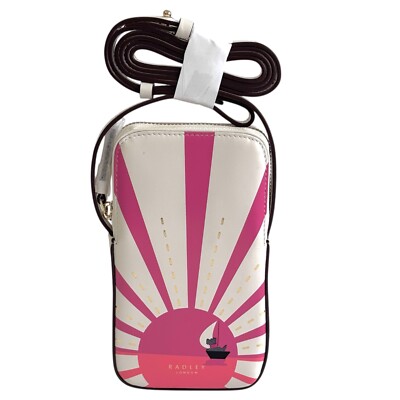 RADLEY Handtasche Leder Medium Handytasche - Light Natural - Segeln in den Sonnenuntergang