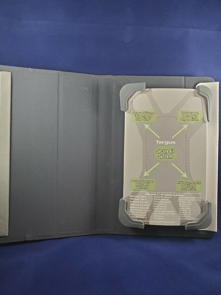 TARGUS Safe Fit Protective Case Tablets 7"-8" For Apple/Samsung/Dell/HP/Asus NEW - Image 3 of 4