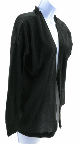 Moral Fiber Womens Black Long Sleeve Cardigan Sweater Size Large - Picture 2 of 12