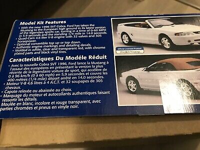 Vintage Monogram Mustang SVT Cobra Convertible 1/25 Scale