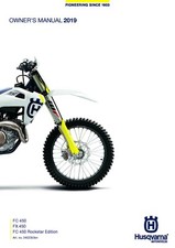 Husqvarna Owners Manual Book Guide 2019 FX 450