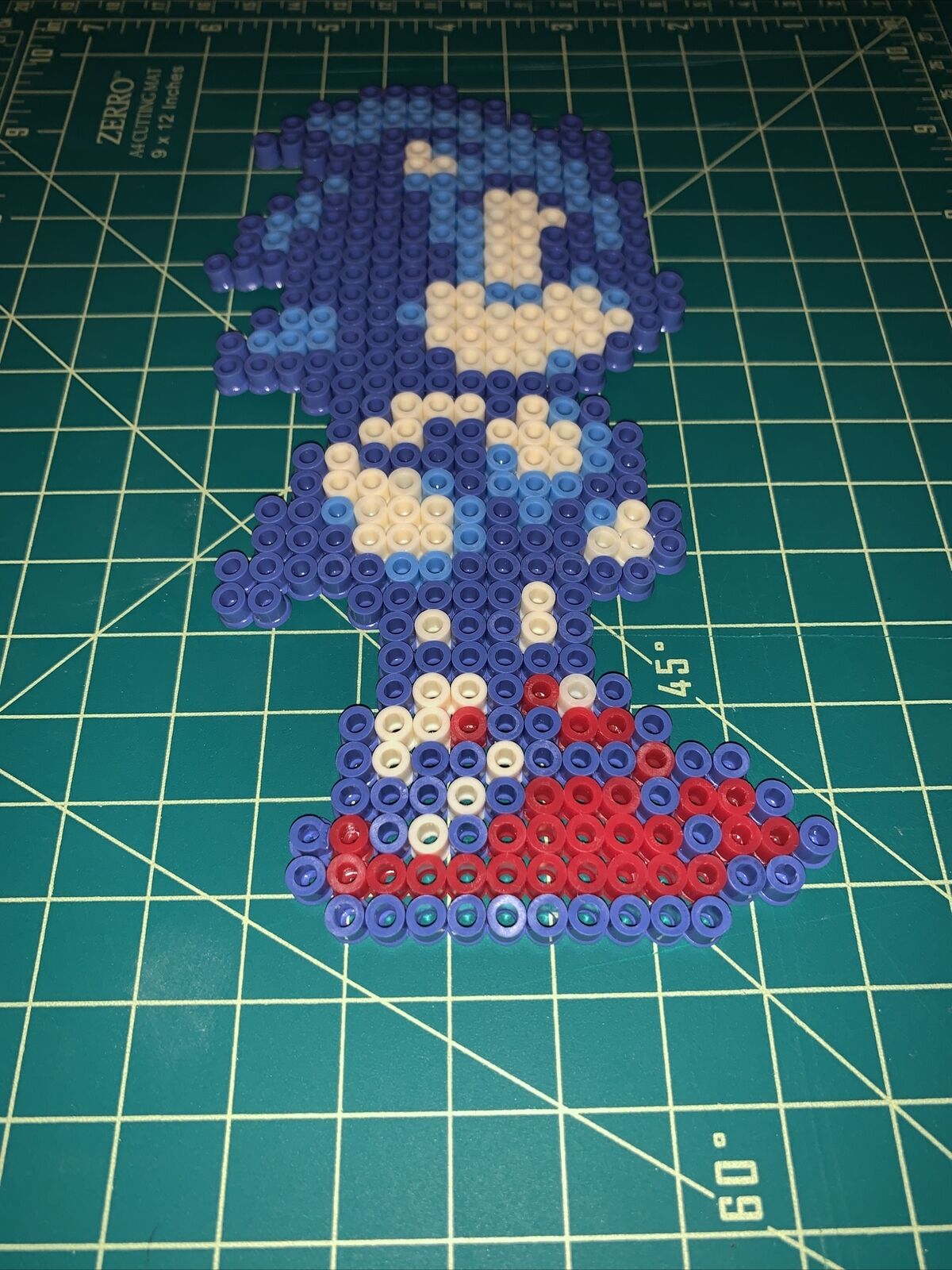 Sonic Advance Style Pixel Perler Bead Art Accessory Display -  Sweden