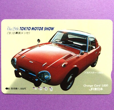 哲*様 TOYOTA SPORTS 800 カタログ TOYOTA Sports 800 The 29st Tokyo Motor Show Retro Car Orange Card