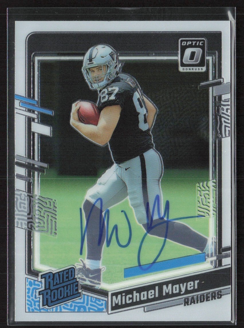 2023 Donruss Optic Rated Rookie Autographs Michael Mayer Auto 80/99 Las Vegas