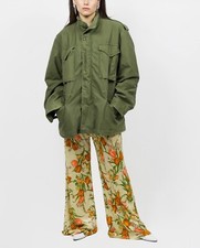 Vintage 70s Floral Wide Pants Size Medium Summer Floral Pants High Waisted Pants