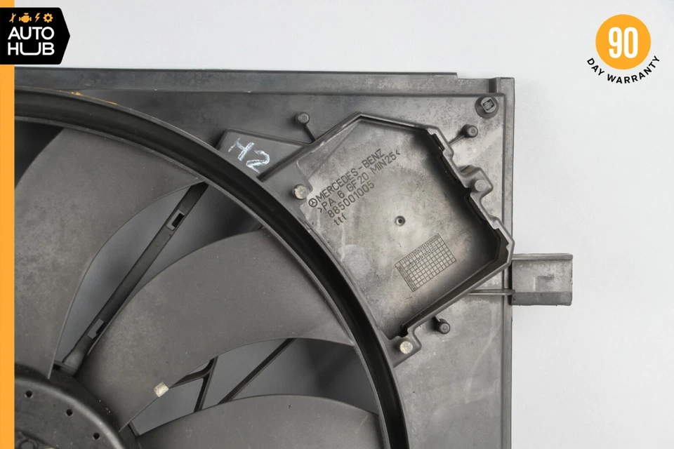 Крышка вентилятора охлаждения радиатора двигателя 00-03 Mercede W163 ML55 AMG 1635000293 от оригинального производителя - Изображение 4 из 4