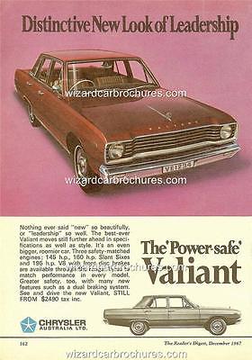 1967 CHRYSLER VALIANT VC SEDAN A3 POSTER AD SALES BROCHURE ADVERTISEMENT ADVERT 1967 CHRYSLER VALIANT VC SEDAN A3 POSTER AD SALES BROCHURE ADVERTISEMENT ADVERT
