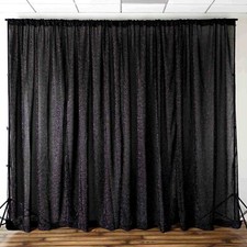 Metallic Black BACKDROP 20x10 ft Spandex Party Wedding Decorations WHOLESALE