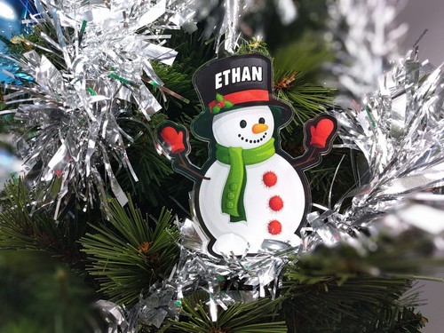 Personalised Christmas Tree Acrylic Bauble Decoration - Sack - Gift Present - Foto 15 di 20