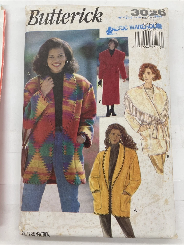 Vintage 90s Uncut Factory Folded Lot Of 4 Patterns Size 8 10 12 C19AA - Image 4 of 4
