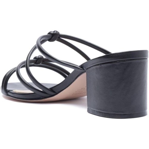 Schutz Princey Leather Sandal Block Slip On Heel Black Size 9.5B NWOB - Picture 2 of 12