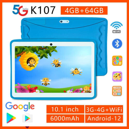 2024 New BDF Tablet Android12 Kids Tablets 10.1 Inch 4GB+64GB Wifi+Sim Card 3G I - Picture 8 of 9