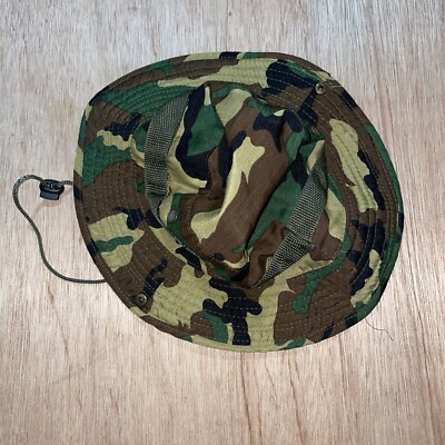 Military Jungle Camo Tactical Hat SZ Large Muxin Camping Co. Adult