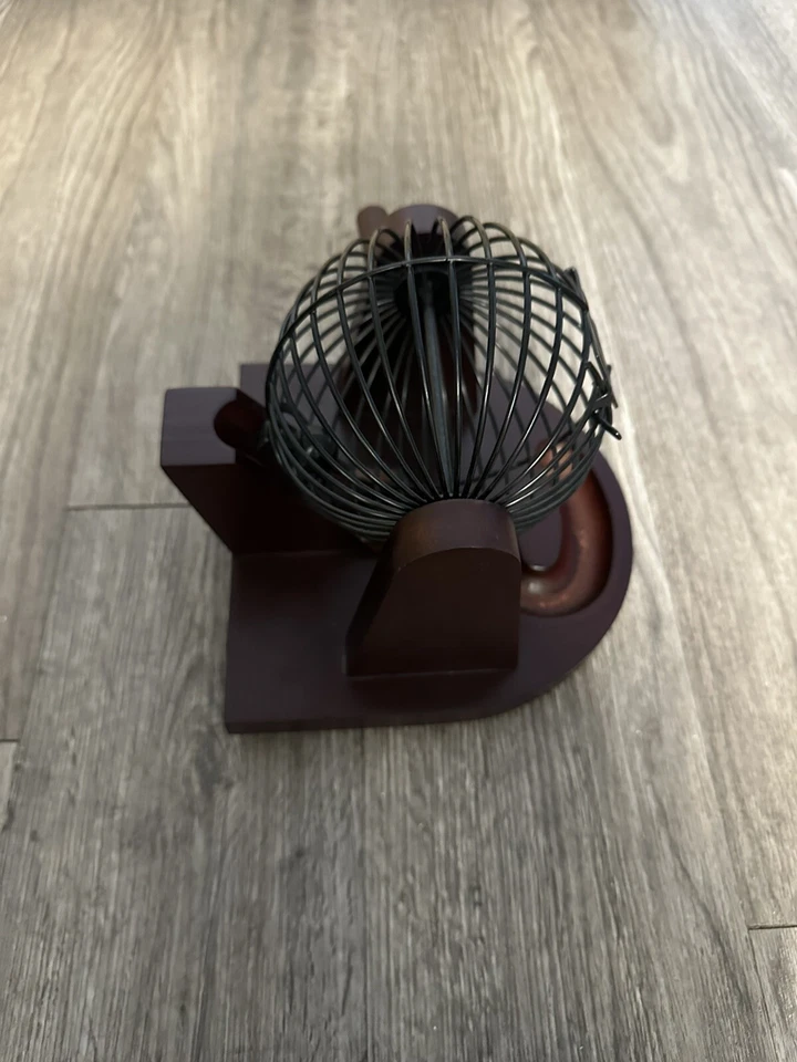 Pavilion Games Deluxe Wooden Bingo Metal Ball Hopper - Image 3 of 4