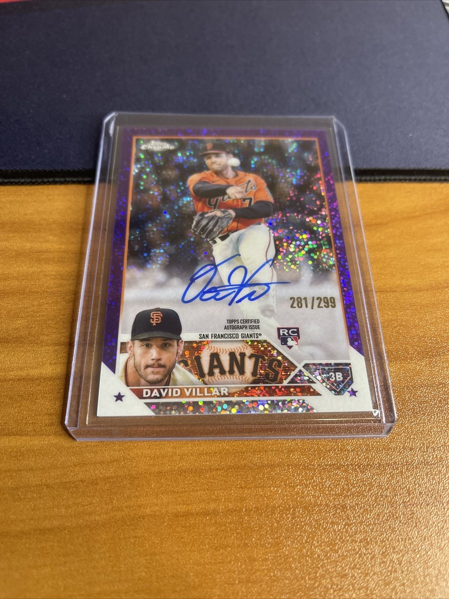 2023 Topps Chrome David Villar Rookie Auto RC #RA-DV Purple