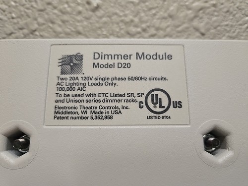 6x ETC SENSOR D20 DIMMER MODULE Lot Of Six excellent Shape! - Afbeelding 8 van 8