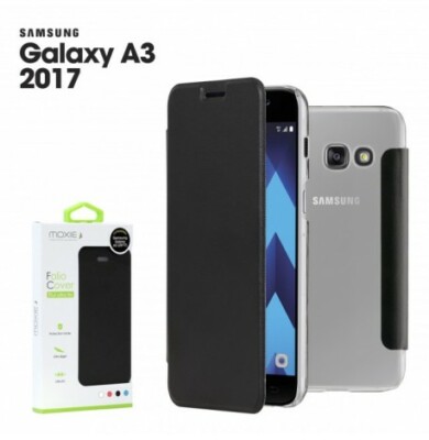 HOUSSE COQUE ETUI FOLIO COVER MOXIE SAMSUNG GALAXY A3 2017 CUIR PU