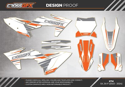 2023 2024 Graphics Kit for KTM SX SXF SX-F Decals 23 24 Stickers