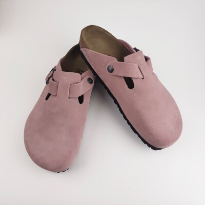 Birkenstock Boston x Stussy Wide Pink Soft Footbed Clog
