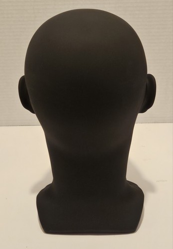 Durable Plastic Mannequin Head Black New - Picture 3 of 4