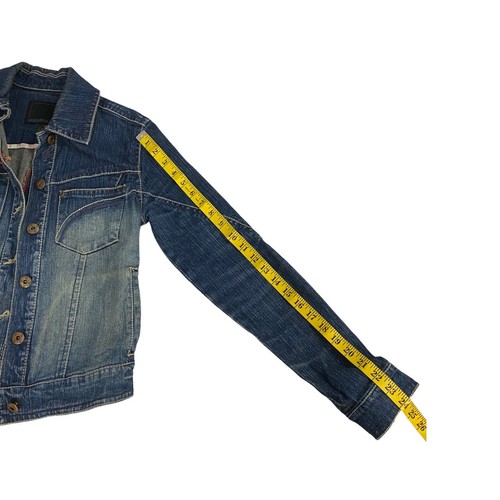 Rocawear Denim Jacket Womens Size Small Blue Work Hip Hop Streetwear Urban - Picture 11 of 18