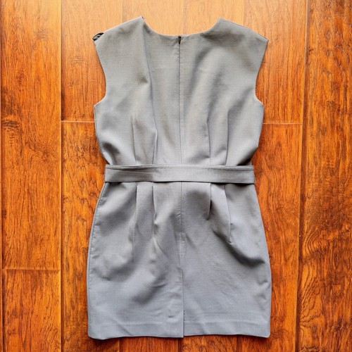 BROOKS BROTHERS x Tollegno 1900 Italian Wool Sheath Dress Grey sz 12 Petite - Picture 12 of 22
