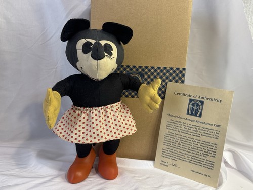 Disney Minnie Mouse Reproduction Doll - Black, White, Red, Orange - Picture 1 of 8