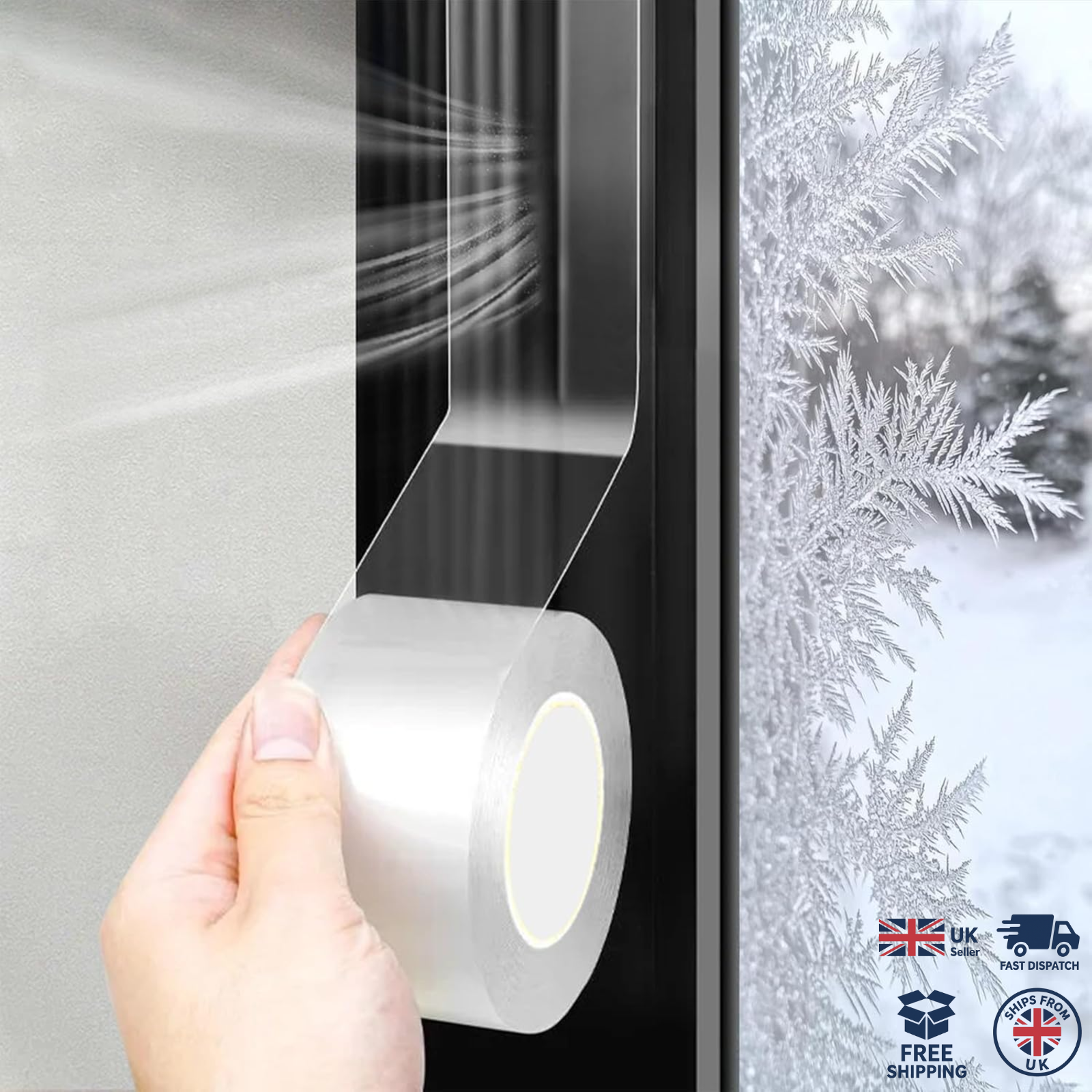 Window Weather Sealing Tape 3cm x 10M Waterproof Draft Stopper Adhesive Tape