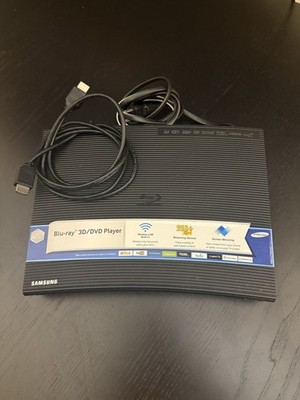 Samsung BD-J5900 Blu-Ray 3D Disc Player W/Built-in Wi-Fi + HDMI Cable No Remote