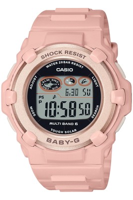 Unused CASIO BABY-G BGR-3003NC-4JF Black Solar Radio 20 bar Women's Watch in Box