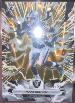 2025 Topps Resurgence GOLD RAYWAVE /50 Maxx Crosby #53