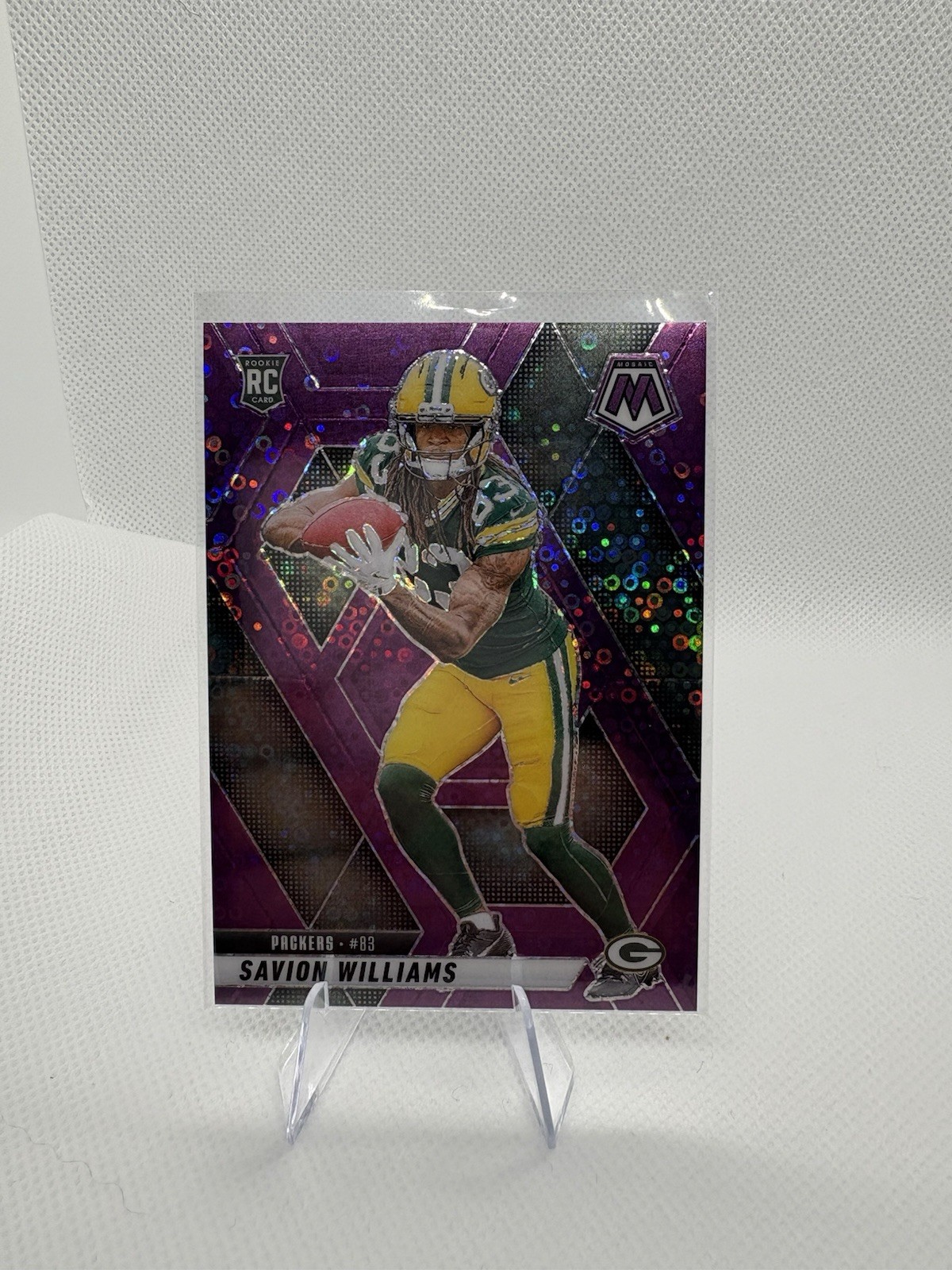2025 Mosaic No Huddle Purple Disco Savion Williams /50
