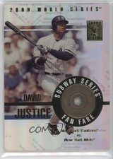 2003 Topps Tribute World Series Subway Fan Fare Tokens David Justice 10lp