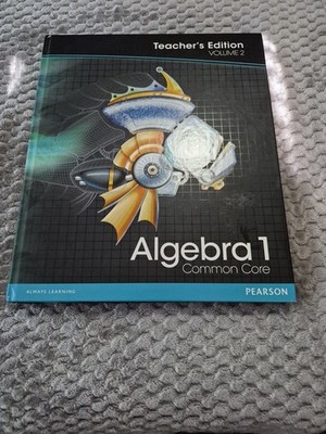 Pearson Algebra 1 Common Core Teacher's Edition Volume 2 BRAND NEW Hardcover