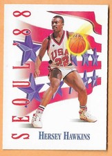 HERSEY HAWKINS TEAM U.S.A. #551 SKYBOX 1991-92
