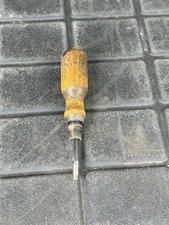 Vintage Fulton Wood Handle Screw Hand Tool USA for Ham Radio Gear