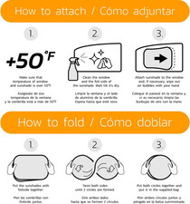 Car Window Shade for Baby with Certified UV-Protection 2 Pack - 20"x12"