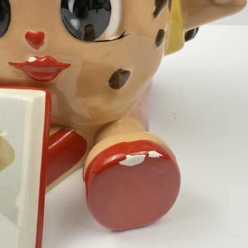 WALLY AMOS Chip Cookie Jar Set Vintage Ceramic Advertising Collectible Plaque - Picture 5 of 17