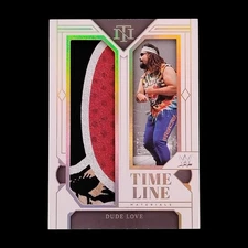 2024 Panini National Treasures WWE Time Line Materials /10 Dude Love