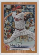 2022 Topps Chrome Orange Refractor 2/25 Zack Wheeler #207 0b5f